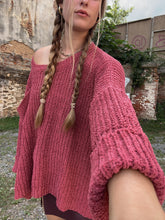 Load image into Gallery viewer, Oversized Knit One Size Sweater
